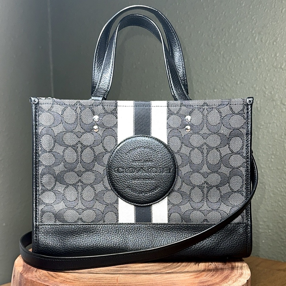 COACH Dempsey Carryall Bag In Signature Jacquard With Stripe And Coach Patch